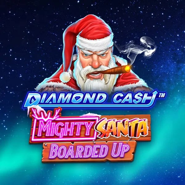 Diamond Cash Mighty Santa Boarded Up game by Greentube – logo hosted on Sushi Casino