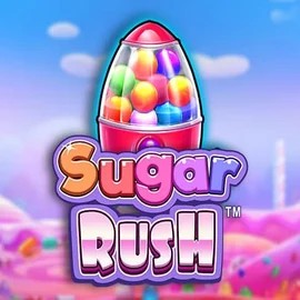 Sugar Rush slot logo by Pragmatic Play at Sushi Casino