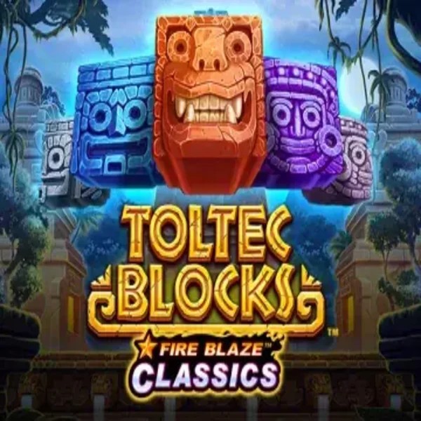 Fire Blaze: Toltec Blocks game by Rarestone Gaming – logo hosted on Sushi Casino